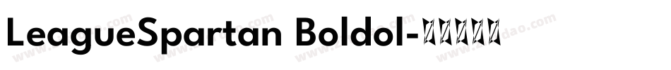 LeagueSpartan Boldol字体转换
